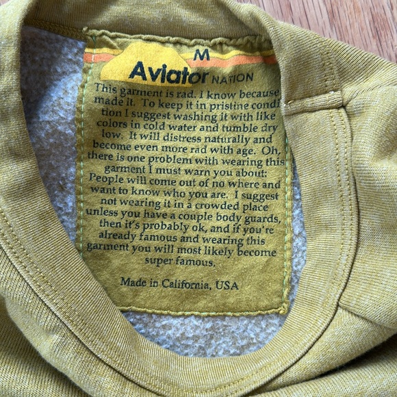 Aviator nation, pullover crew sweatshirt - Picture 2 of 3